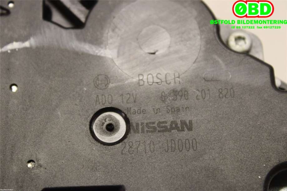 Viskermotor bakrute til Nissan Qashqai 2007-2010 (Type I, Fase 1)  (NISSAN|28710JD000|)