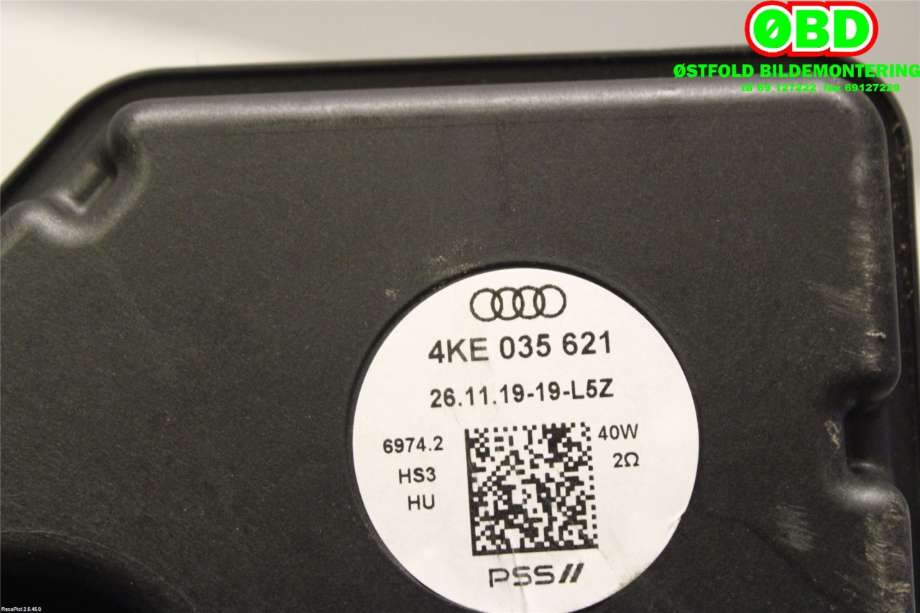 Bilstereo høyttaler til Audi e-tron 2018-->>  (AUDI|4KE 035 621||4KE035621)