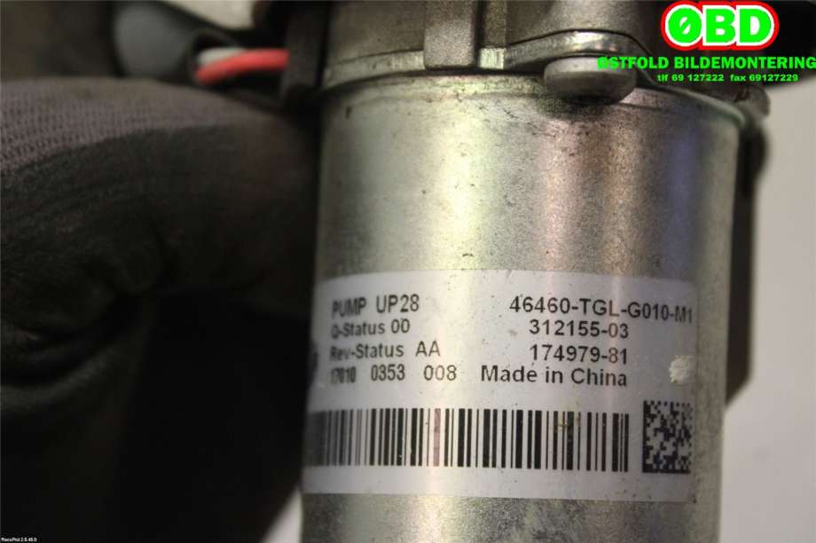 Vakuumpumpe til Honda Civic 2017-->> (Type X) (HONDA||46460TGLG01)