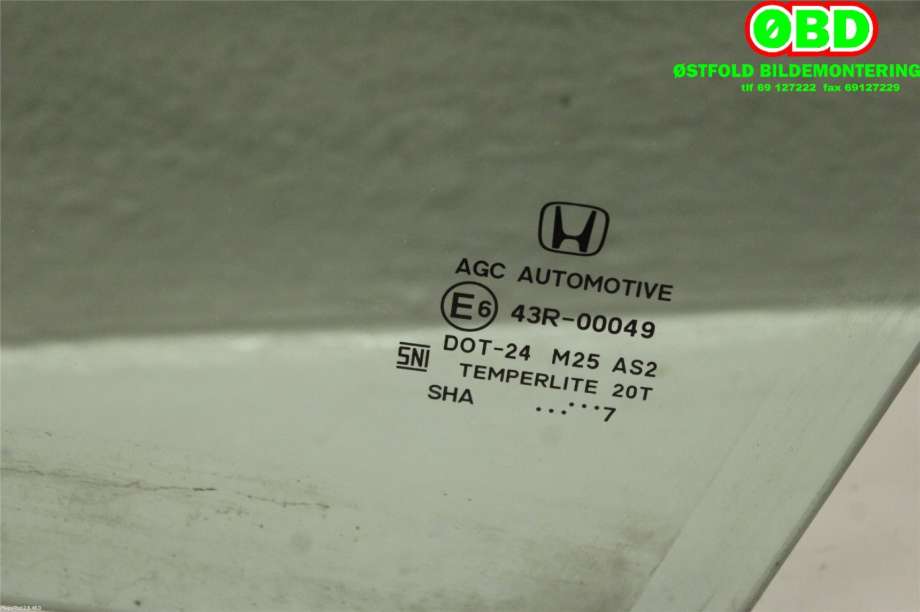 Siderute venstre foran til Honda Civic 2017-->> (Type X) (HONDA|)