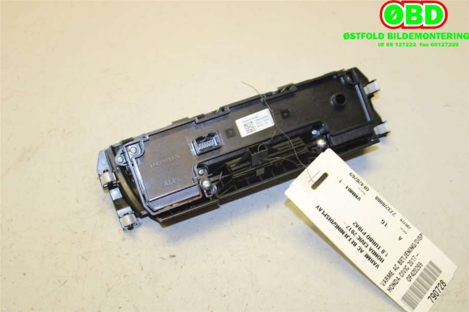 Varmeapparat betjening til Honda Civic 2017-->> (Type X) (HONDA||79600TGLG61)