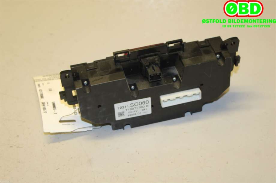 Varmeapparat betjening til Subaru Forester 2008-2013 (Type III) (SUBARU|72311SC060|)