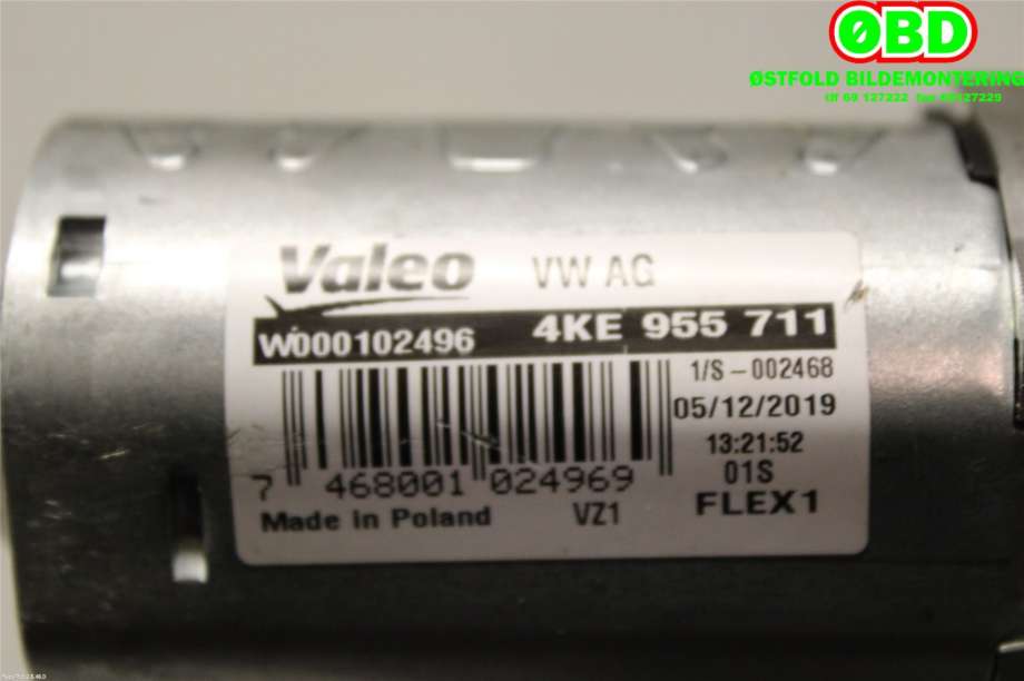 Viskermotor bakrute til Subaru Forester 2008-2013 (Type III)  (SUBARU|4KE 955 711|W000102496|4KE955711)
