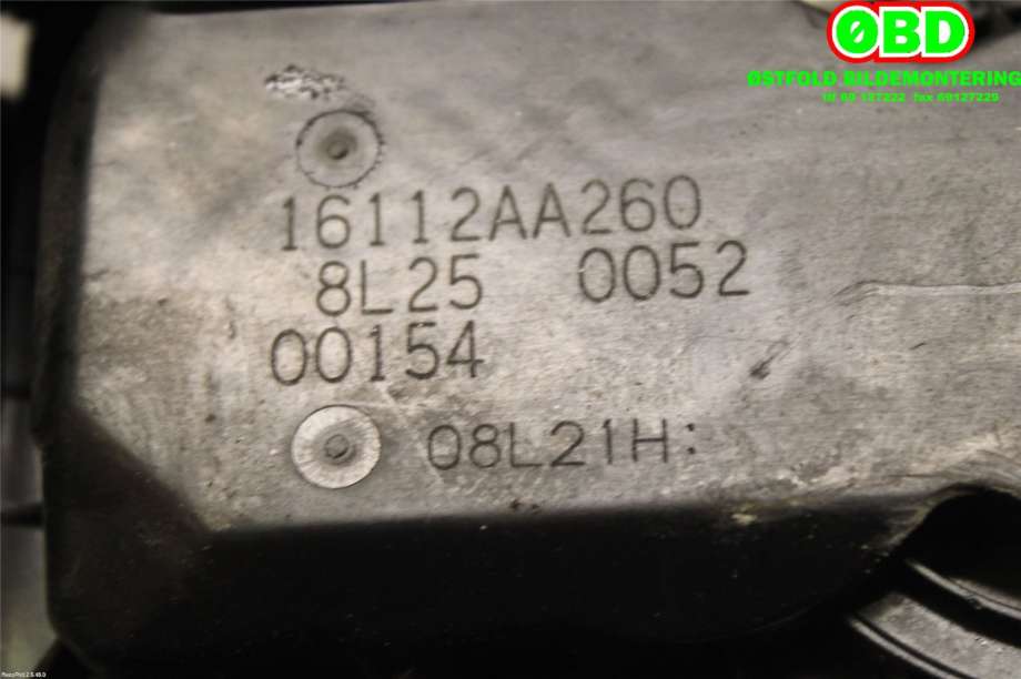 Spjeldhus til Subaru Forester 2008-2013 (Type III)  (SUBARU|16112AA260|)