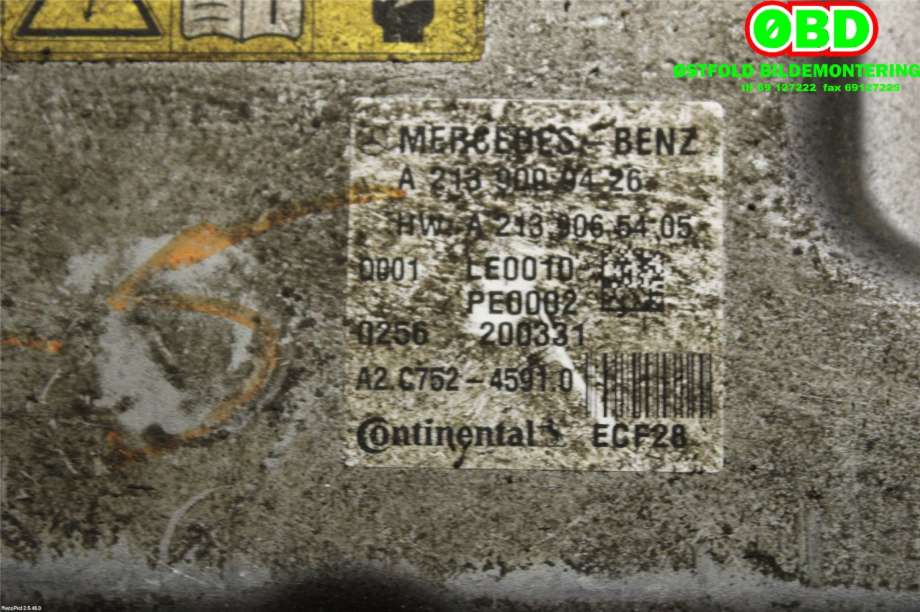 Styreenhet diverse til Mercedes E-Klasse 2016-2023 (W213) (W213) (|2139009426)