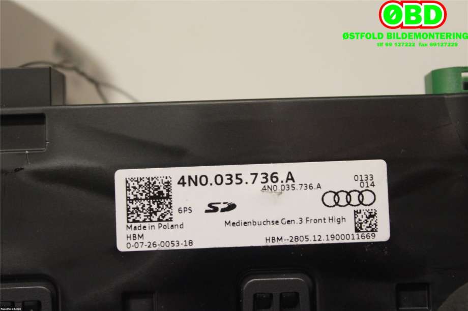 Diverse deler til Audi e-tron 2018-->>  (AUDI|4N0 035 736 A||4N0035736A)