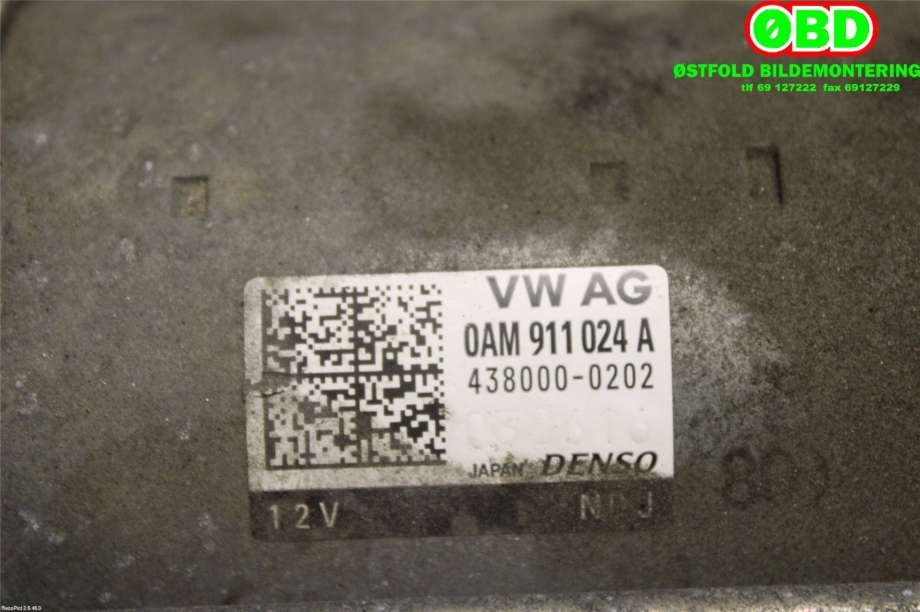 Starter til Škoda Octavia 2017-2020 (Type III, Fase 2)  (SKODA|0AM 911 024 A||0AM911024A)