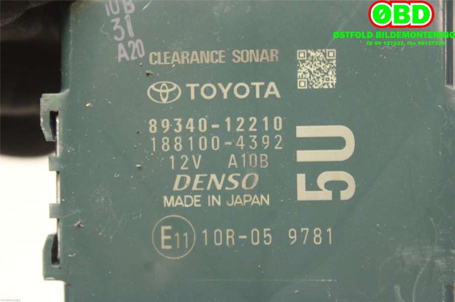 Styreenhet diverse til Toyota Corolla 2019-->>  (TOYOTA|8934012210|)
