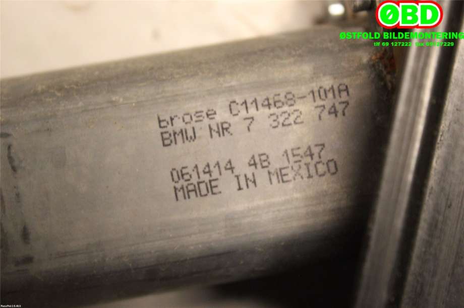 Ruteheis venstre bak til BMW X4 2014-2018 (F26) (F26) (BMW|51357335601|)