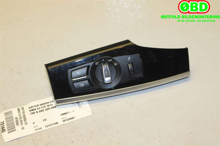 Bryter lys til BMW X4 2014-2018 (F26) (F26) (BMW|61316803965||919274408)