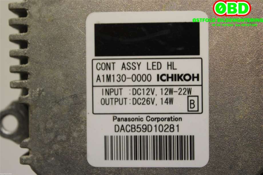 Styreenhet xenon/ballast til Nissan Leaf 2011-2017 (Type I)  (NISSAN||A1M1300000)