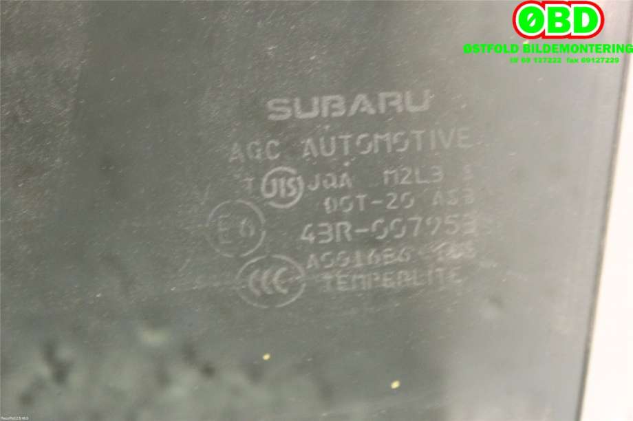 Siderute venstre bak til Subaru XV 2012-2017 (Type I)  (SUBARU|62011FJ030|)