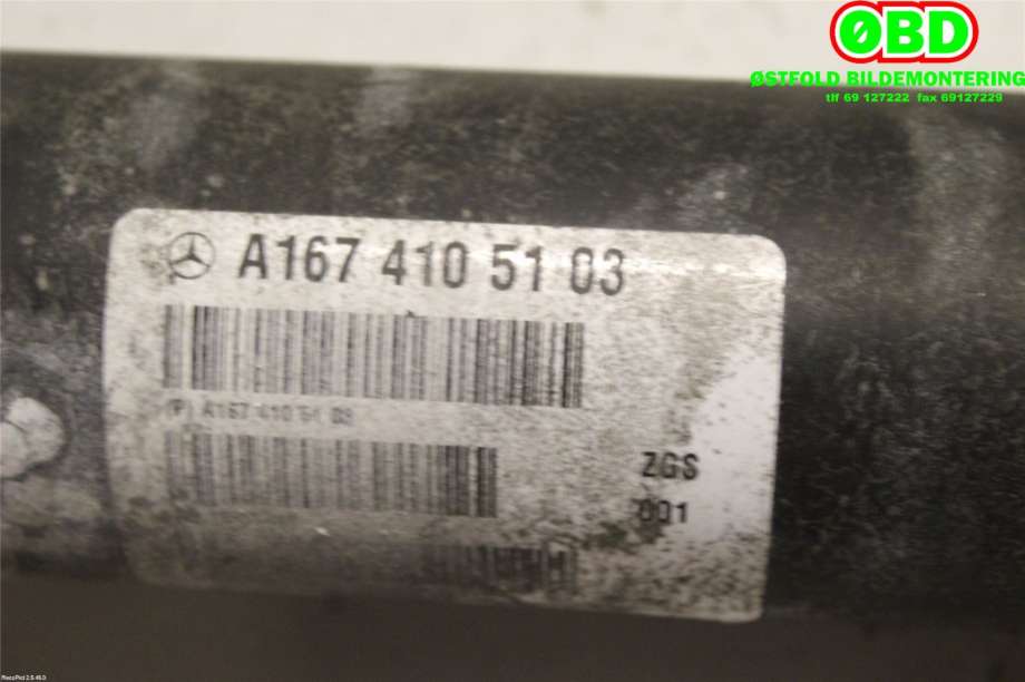 Mellomaksel fremre til Mercedes GLE 2019-->> (W167) (W167) (MERCEDES|A 167 410 51 03||1674105103)
