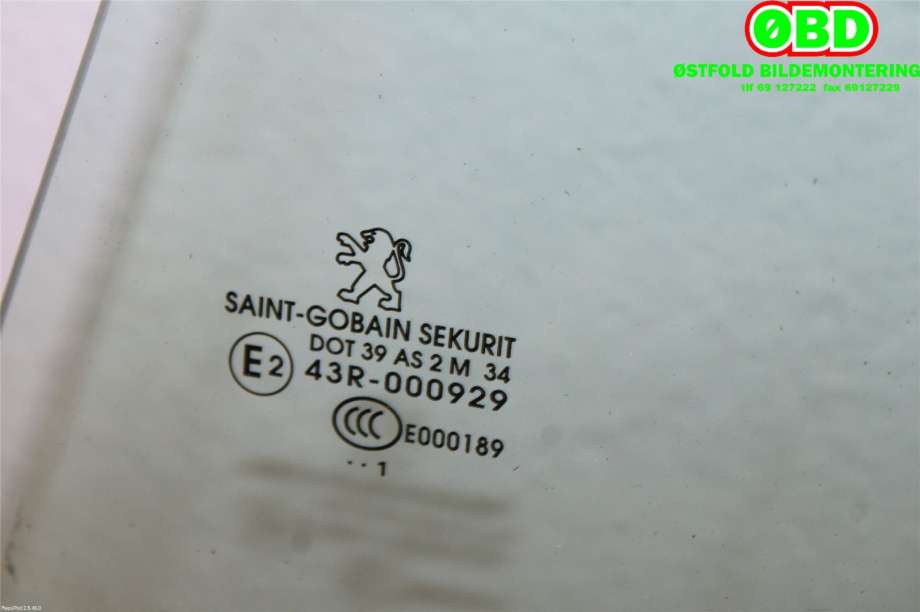 Siderute venstre bak til Peugeot 508 2011-2014 (Type I, Fase 1) (PEUGEOT|9203 LE|)
