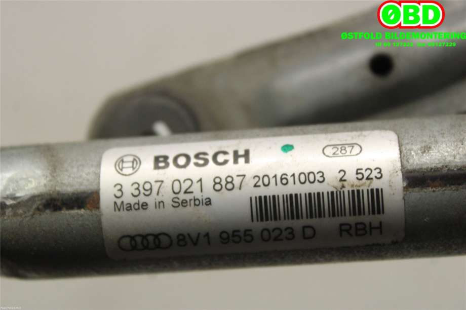Viskeroverføring til Audi A3 2016-2020 (Type III, Fase 2)  (AUDI|8V1 955 023 D||8V1955023D)