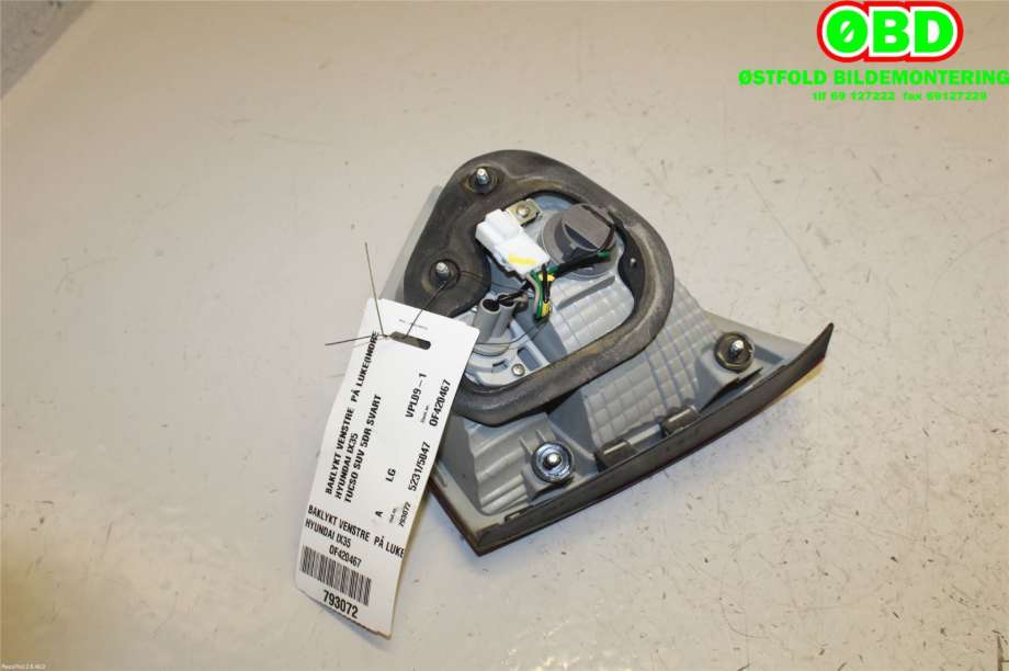Baklykt venstre indre til Hyundai Ix35 2010-2015  (HYUNDAI|924052Y000|)