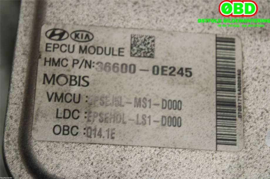 Kabel høy volt (HV) hybrid til Kia Soul 2014-2019 (Type II)  (KIA|91875E4010||366000E245)