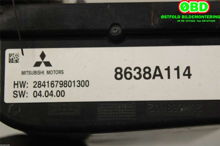 Sensor radar til Mitsubishi Outlander 2015-->> (Type III, Fase 2)  (MITSUBISHI|8638A114|)