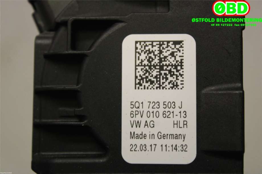 Pedal gass til VW Golf Sportsvan 2014-2018  (VOLKSWAGEN|5Q1 723 503 J|5Q1 723 503 L|5Q1723503J)