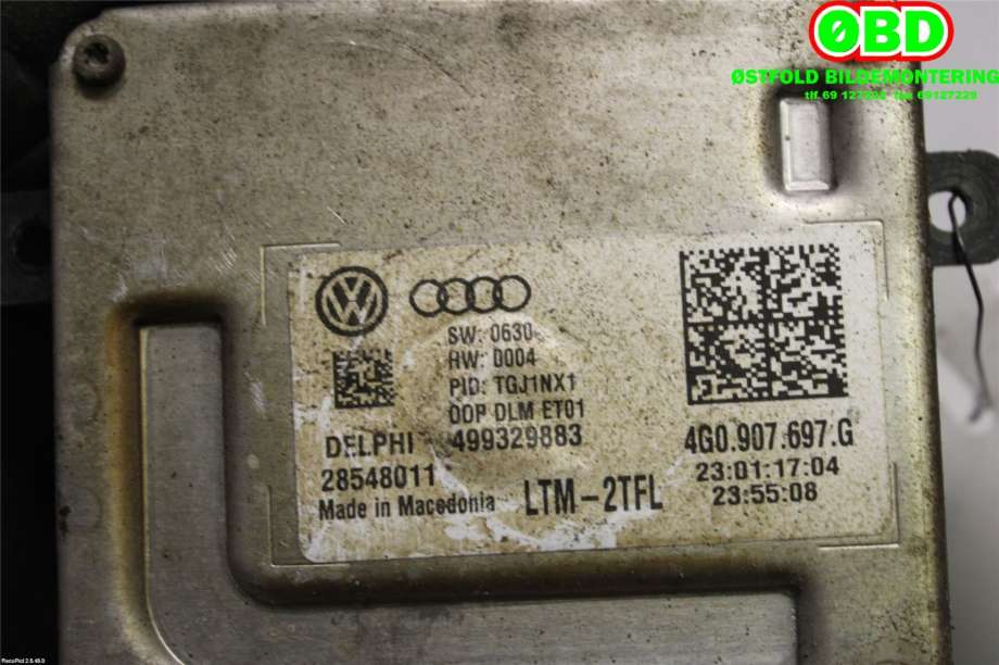 Styreenhet xenon/ballast til VW Golf Sportsvan 2014-2018  (VOLKSWAGEN|4G0 907 697 F||4G0907697G)