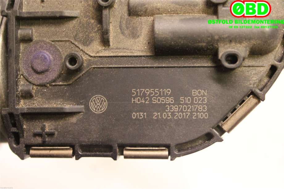 Viskermotor frontrute til VW Golf Sportsvan 2014-2018  (VOLKSWAGEN||517955119)