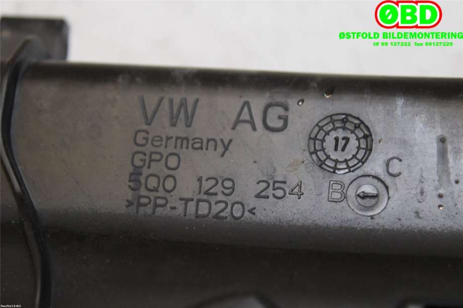 Diverse deler til VW Golf Sportsvan 2014-2018  (VOLKSWAGEN|5Q0 129 254 B|5Q0 129 254 J|5Q0129254B)