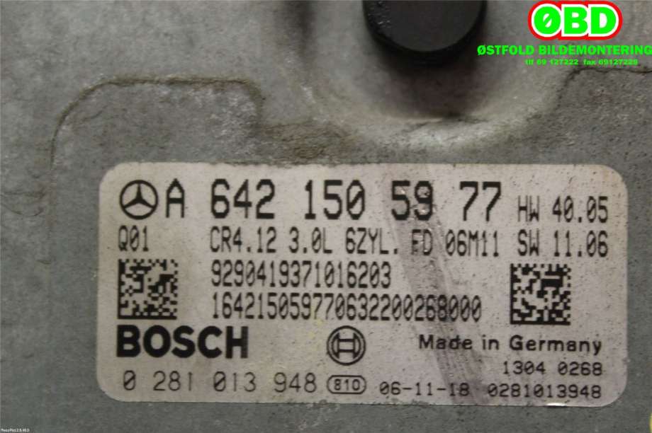 Styreenhet motor til Mercedes GL 2006-2012 (X164) (X164) (MERCEDES|A 642 150 59 77|A 642 150 57 00|6421505977)