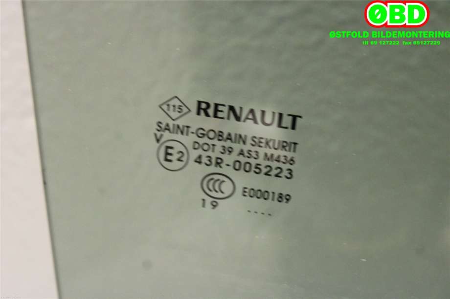 Siderute høyre bak til Renault Zoe 2013-2019 (Fase 1)  (RENAULT|823003497R|)