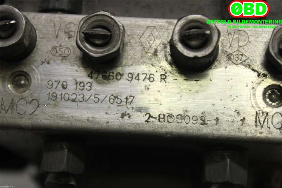 ABS sentral til Renault Zoe 2013-2019 (Fase 1)  (RENAULT|476608559R|476606510R|476609476R)