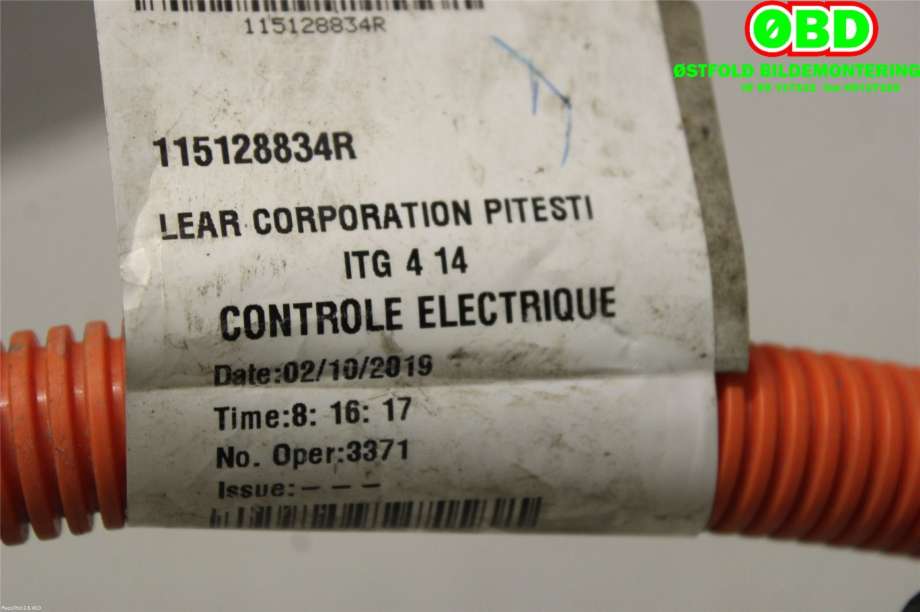 Ledningsnett til Renault Zoe 2013-2019 (Fase 1)  (RENAULT|115128834R|)