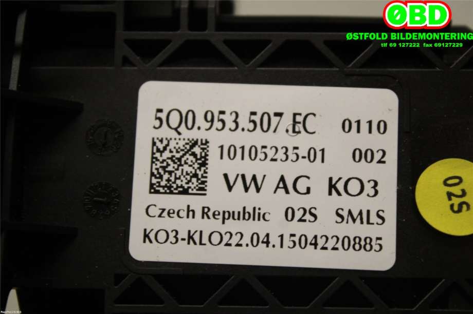 Bryter combi til VW e-Golf 2014-2017 (Fase 1) (VOLKSWAGEN|5Q0 953 513 AJ||5Q0953507EC)