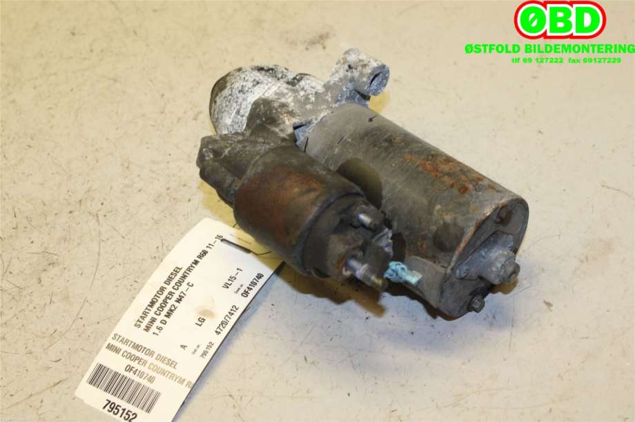 Starter diesel til Mini Countryman 2010-2016 (R60) (R60) (MINI|12 41 7 823 315|12 41 7 823 314|)