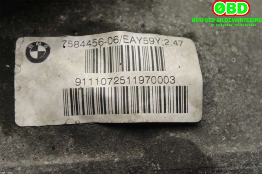 Kardang klokke bak til BMW 5-Serie 2010-2017 (F10/F11) (F10/F11) (BMW|33 10 7 584 457||7584456)