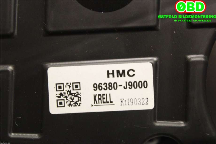Bilstereo diverse til Hyundai Kona 2017-2021 (Type I, Fase 1)  (HYUNDAI|96380J9000|)