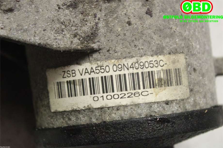 Girkasse 4WD fordelingskasse til VW Transporter / Caravelle 2009-2015 (Fase 2) (T5) (T5) (VOLKSWAGEN|09N 409 053 D||09N409053C)