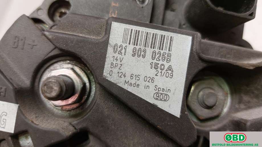 Dynamo til Porsche Cayenne 2002-2006 (Fase 1) (9PA) (9PA) (PORSCHE|955 603 017 00|955 603 917 01|021903026B)