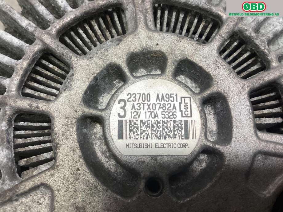 Dynamo til Subaru Outback 2015-2020 (Type V)  (SUBARU|23700AA951|)