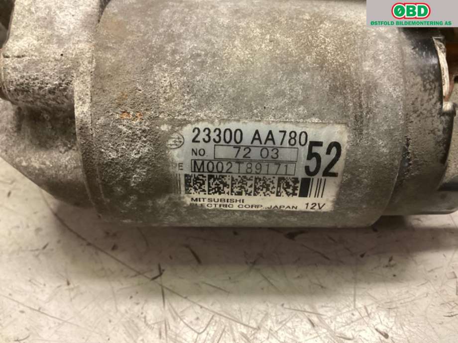Starter diesel til Subaru Outback 2015-2020 (Type V)  (SUBARU|23300AA780|)