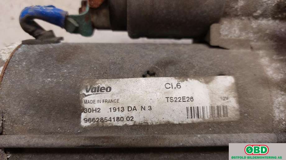 Starter diesel til Citroën DS3 2010-2019  (CITROEN|96 628 541 80|)