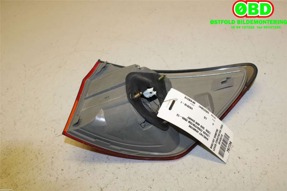 Baklykt venstre til Lexus IS 2006-2013 (Type II) (XE20) (XE20) (LEXUS|8156153160|)