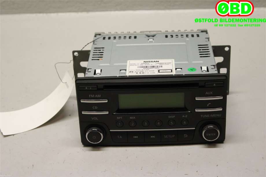 Bilstereo til Nissan Leaf 2011-2017 (Type I) (NISSAN|281853NF0C|)