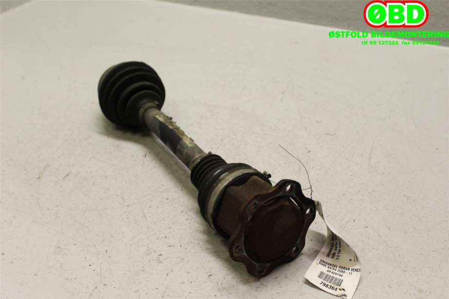 Drivaksel venstre foran til Audi A4 2007-2014 (Type IV) (B8) (B8) (AUDI|8K0 407 271 Q|8K0 407 271 AJ|)