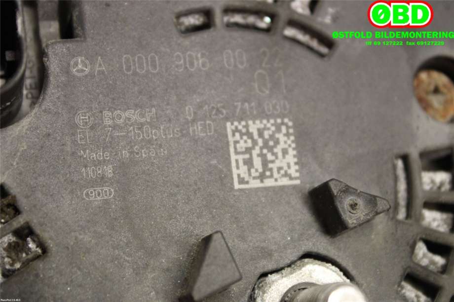 Dynamo til Mercedes B-Klasse 2011-2018 (W246) (W246) (MERCEDES|A 000 906 00 22|A 000 906 19 03|0009060022)