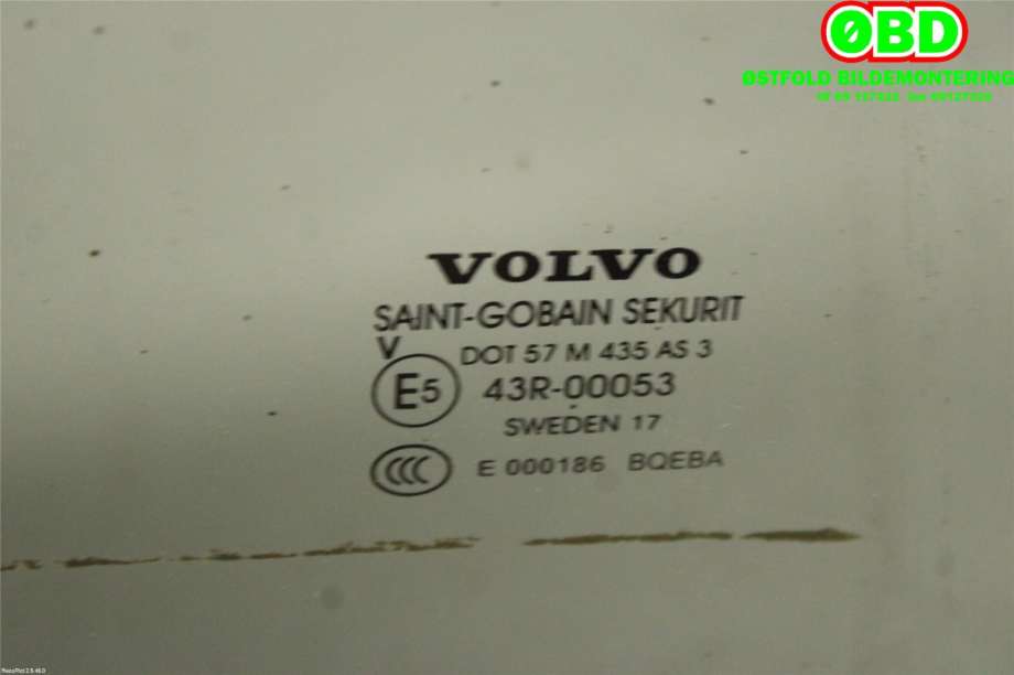 Siderute høyre bak til Volvo V90 / V90 CC / S90 2016-->>  