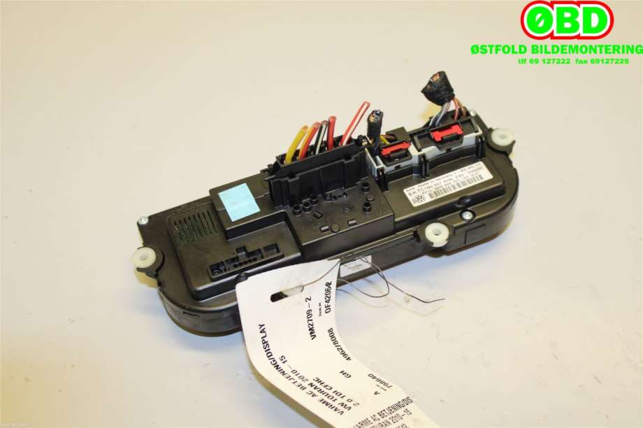 Varmeapparat betjening til VW Touran 2010-2015 (Type I, Fase 3)  (VOLKSWAGEN|7N0 907 426 CA||7N0907426L)