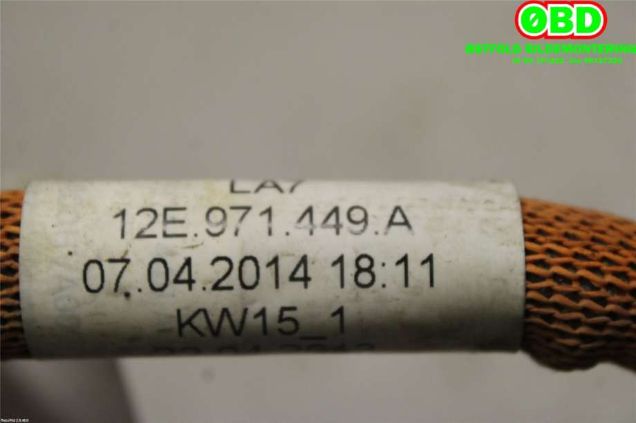 Kabel høy volt (HV) hybrid til VW E-Up 2013-2019 (VOLKSWAGEN|12E 971 449 A||12E971449A)