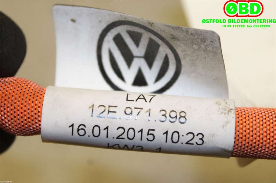 Kabel høy volt (HV) hybrid til VW E-Up 2013-2019 (VOLKSWAGEN|12E 971 398||12E971398)