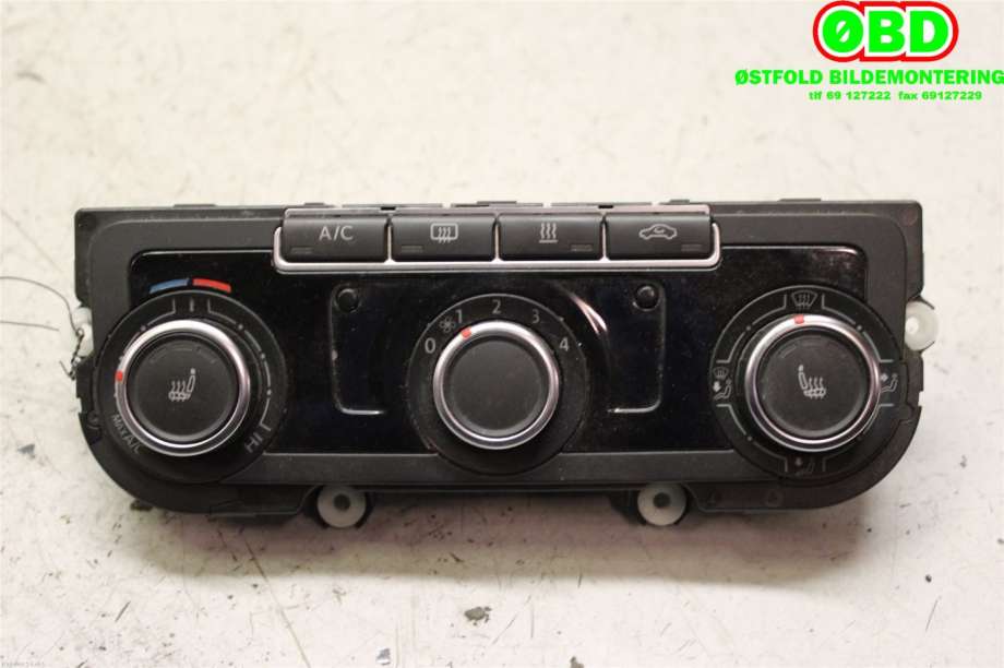 Varmeapparat betjening til VW Caddy, 2010-2015 (Type III, Fase 2) (VOLKSWAGEN|7N0 907 426 BK)