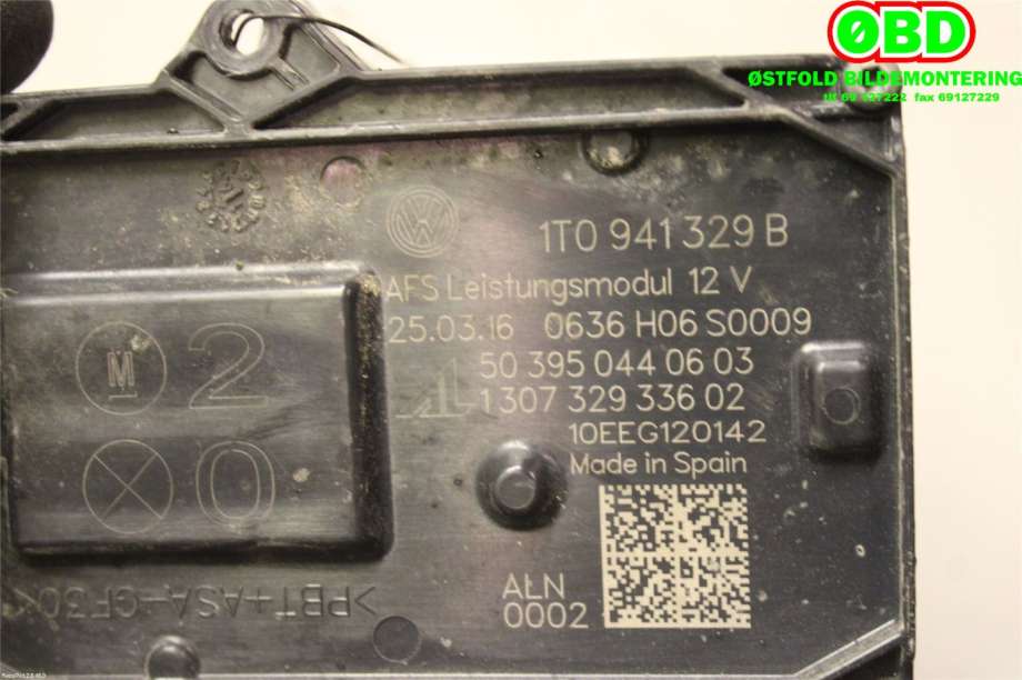 Styreenhet xenon/ballast til Škoda Octavia 2013-2016 (Type III, Fase 1) (SKODA|1T0 941 329 B||1T0941329B)