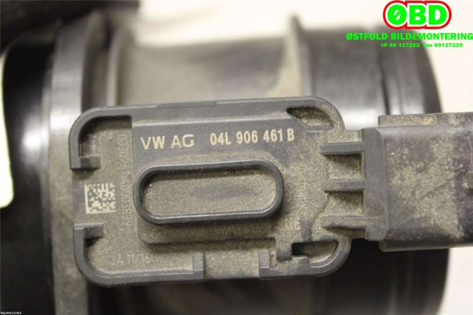 Luftmengde/luftmassemåler til Škoda Octavia 2013-2016 (Type III, Fase 1)  (SKODA|04L 906 461 B||04L906461B)